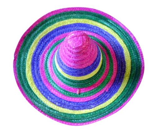 Mexican Hat-Multicolour Straw - CARNIVAL PRODUCTS