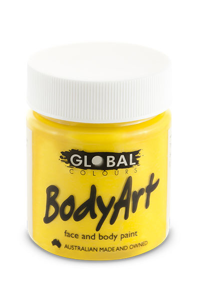 Yellow Face Paint - 45Ml Tub - GLOBAL COLOURS