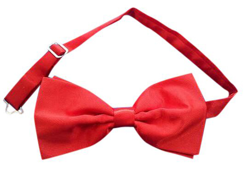 Bowtie - Red Satin Bowtie - Adjustable - CARNIVAL PRODUCTS