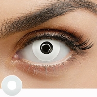 CRAZY LENS WHITE OUT 1 YEAR CONTACT LENS