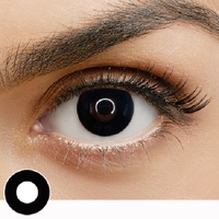 CRAZY LENS BLACK OUT 1 YEAR CONTACT LENS