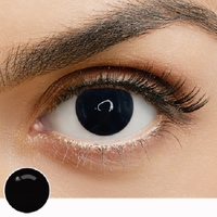 CRAZY LENS BLIND BLACK 1 YEAR CONTACT LENS