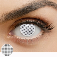 CRAZY LENS WHITE MESH 1 YEAR CONTACT LENS