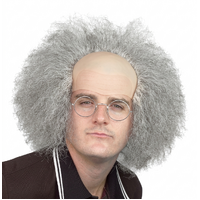 Wig - Old Man (Bald Top & Grey Hair)