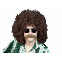 Wig- Brown Loose Curl Afro 13''