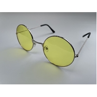 HIPPIE GLASSES YELLOW