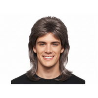 Wig - Mullet Streaked(Brown/Blonde)