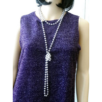 Beads Flapper - Silver 183Cm