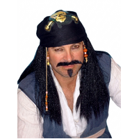 Wig - Pirate (Captain Sparrow) W/Bandana