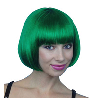Wig- Emerald Green Short Bob - Dlx