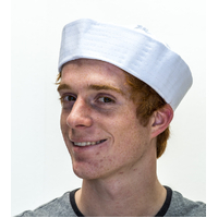 WHITE SAILOR GOB HAT 6 PACK