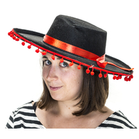 SPANISH HAT RED BALL 