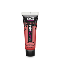 Glow in the Dark Face Paint Pro - Red 12ml