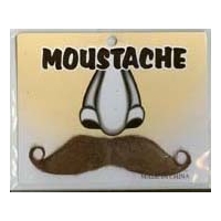 BROWN MOUSTACHE (6PK)