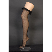 BLACK FISHNET STOCKINGS LACE 