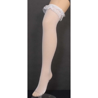 WHT FISHNET STOCKING LACE 