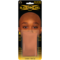 Black Label Dark Brown Bald Cap