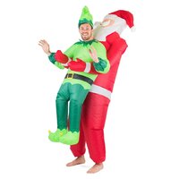 Adults inflatable Santa & Elf Costume