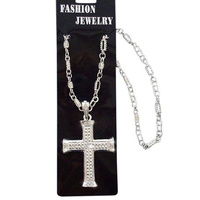 Silver Cross Necklace Deluxe Style