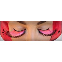 Eyelash - Feather Tip Pink/Black