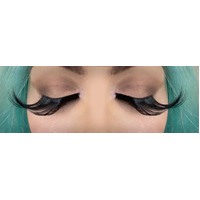Eyelash -  Feathers Long Black