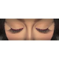 Eyelash - Black W/Brown Glitter Trim