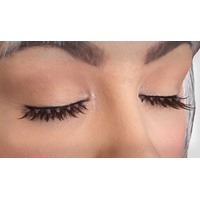 Eyelash - Brown W/Turquoise Beads