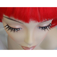 Eyelash - Black W/Silver Studs