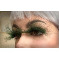 Eyelash - Floating Feathers Dk Green