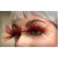 Eyelash - Floating Feathers Red