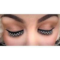 Eyelash - Black W/Crystals Galore
