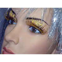 Eyelash - Dramatic Gold Tinsel