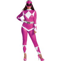 Pink Ranger Deluxe Costume - Mighty Morphin - Size 12- 14