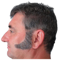 Sideburns - 70'S Curved - Grey