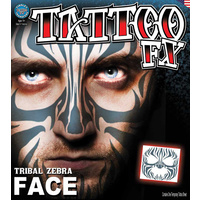 Tribal Zebra Face Full Face
