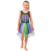 Kids Costume - Rainbow Skeleton Dress