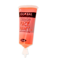 Fluro Orange Face Paint - 15Ml Tube
