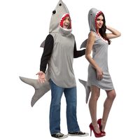 Sand Shark Hoodie Dress Couple Costume