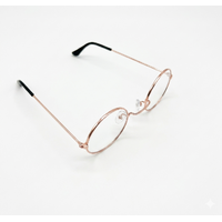 Glasses - Circle Clear Lens - Santa