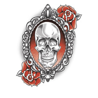 Skull & Roses - Gothic -