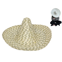 Mexican Sombrero Hat Plain - Straw