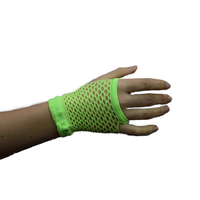 SHORT GREEN FISHNET  FINGERLESS 3 PACK