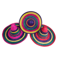 Mexican Hat-Multicolour Straw