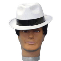 Hat- Economy White Gangster Hat (A)