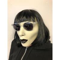 Latex Mask Porscha Goth with Black Hair