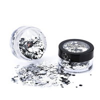 Metallic Chunky Glitter Pot - Metallic Silver
