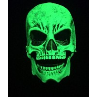 UV Green Glow Sock Skull Mask