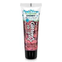 Plastic Free Chunky Glitter Gels - 12ml - Bio Degradable - Poppy