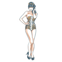 Tiger Girl - Pin Up