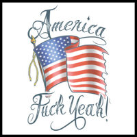 America Fuck Ya - Stars & Stripes Temporary Tattoo